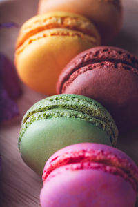 Close-up of candies on table