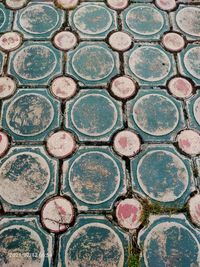 Full frame shot of patterned floor