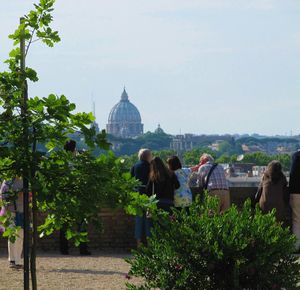 Built structure with trees in background