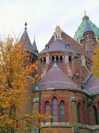 Low angle view of church against sky