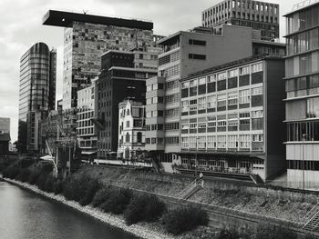 Buildings against sky in city