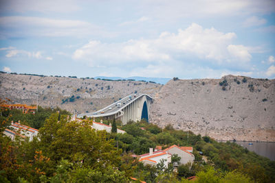 Krk bridge at summer