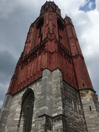 Low angle view of traditional building against sky