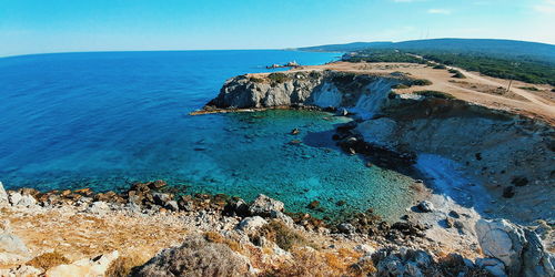 Scenic view of sea against sky