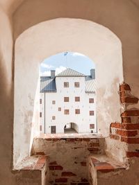 Low angle view of old building