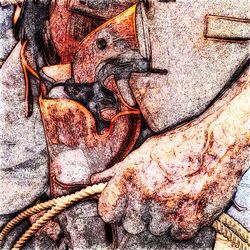 Close-up of old building