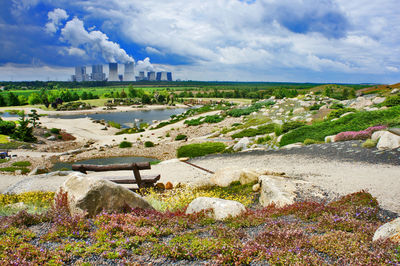 Scenic view of sea against sky