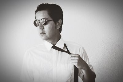 Portrait of young woman