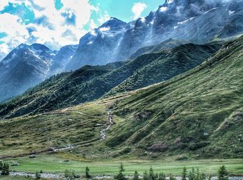 Scenic view of landscape against sky