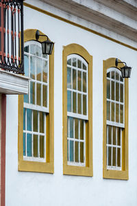 Windows of building