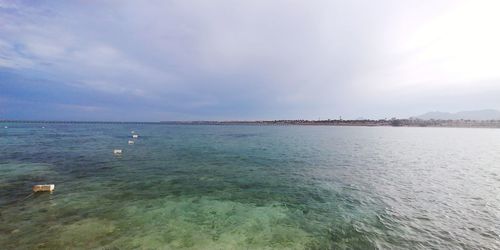 Scenic view of sea against sky