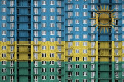 Full frame shot of modern building in city