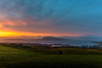 Scenic view of landscape against sky