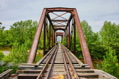 Low angle view of bridge against sky