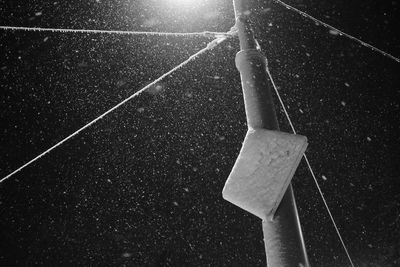 High angle view of water drops on umbrella