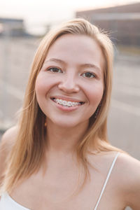 Portrait of a smiling young woman