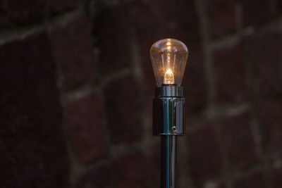 Close-up of light bulb