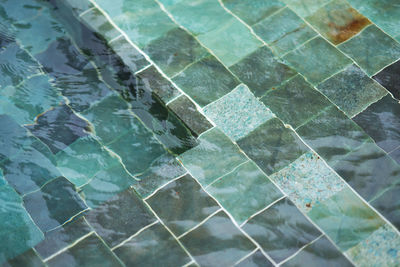 Full frame shot of tiled floor