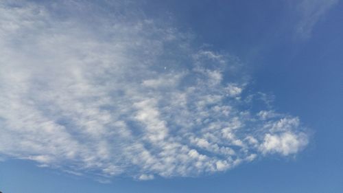 Low angle view of cloudy sky