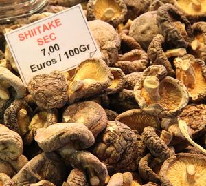 High angle view of food for sale at market stall