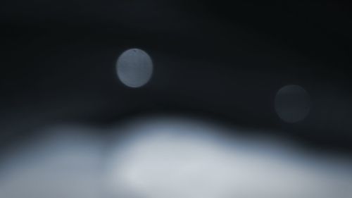 View of moon in the dark