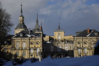 View of cathedral against sky during winter