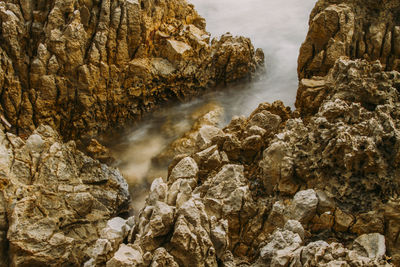 Scenic view of rock formations