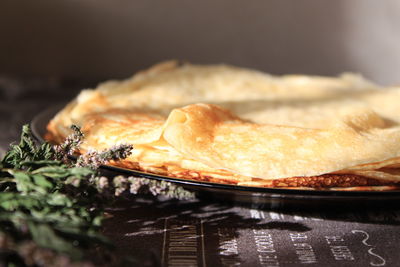 Close-up of food in plate