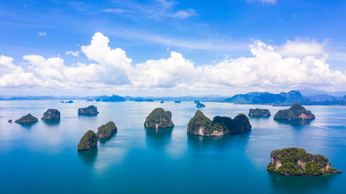 Panoramic view of sea against sky