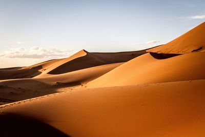 Scenic view of desert against sky