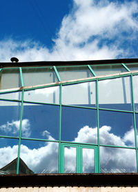 Low angle view of cloudy sky