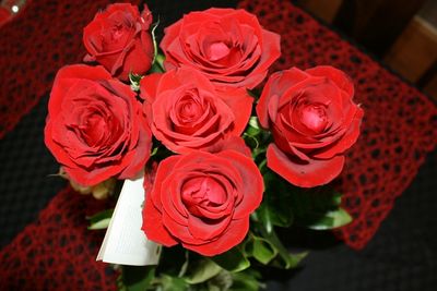 Close-up of rose bouquet