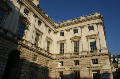 Low angle view of historic building
