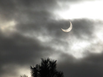 Low angle view of cloudy sky