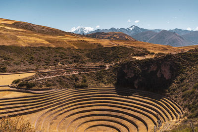 Ruins of ancient inca cities close to cusco
