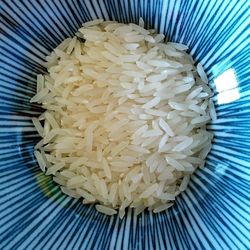 Directly above shot of rice in bowl