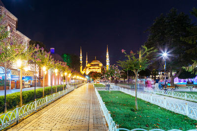 Walkway leading towards sultan ahmed mosque