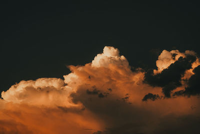 Low angle view of sky at night