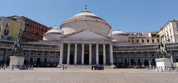 Group of people in front of building