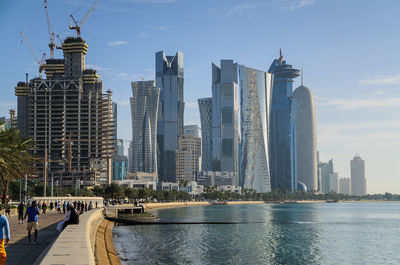 City skyline against sky