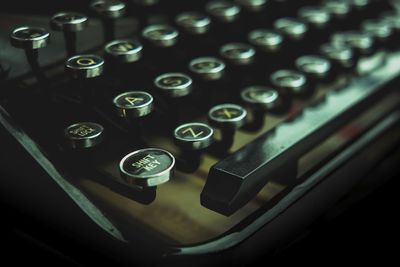 Close-up of computer keyboard