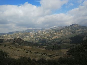 Scenic view of landscape against sky