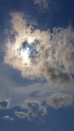 Low angle view of clouds in sky