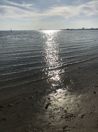 Scenic view of sea against sky