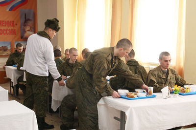 Group of people sitting at table