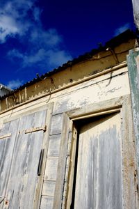 Low angle view of built structure against clear sky