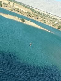 High angle view of sea