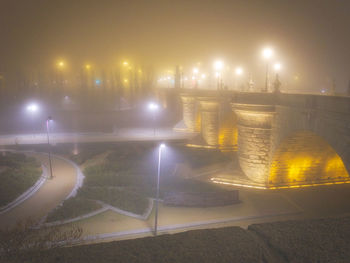 View of illuminated lights