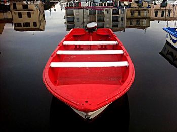 Reflection of trees in river