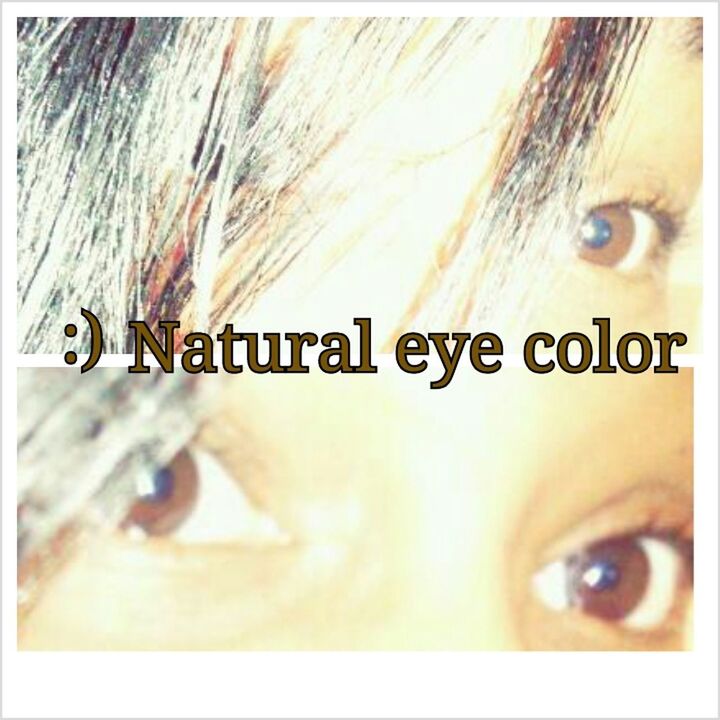 Natural eye color